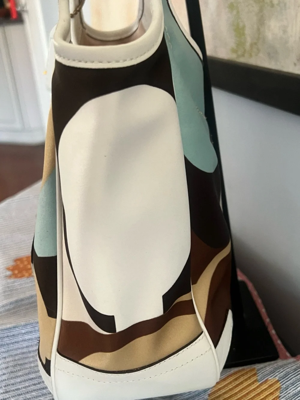 Coach 2006 Limited Ed Ergo Multi Color Signature Scarf Print + Matching Wristlet